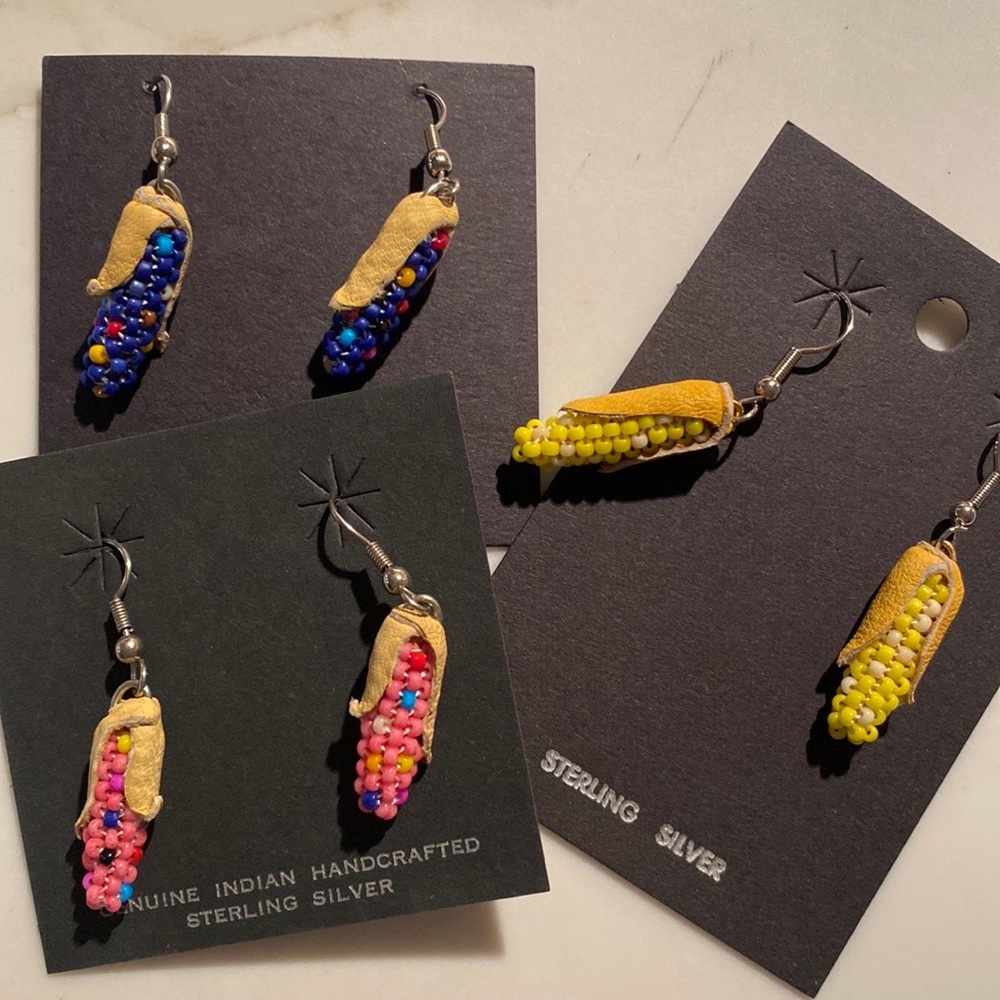 Corn earrings